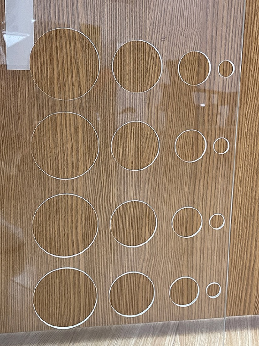 Laser Frosting & Sandblasting sample