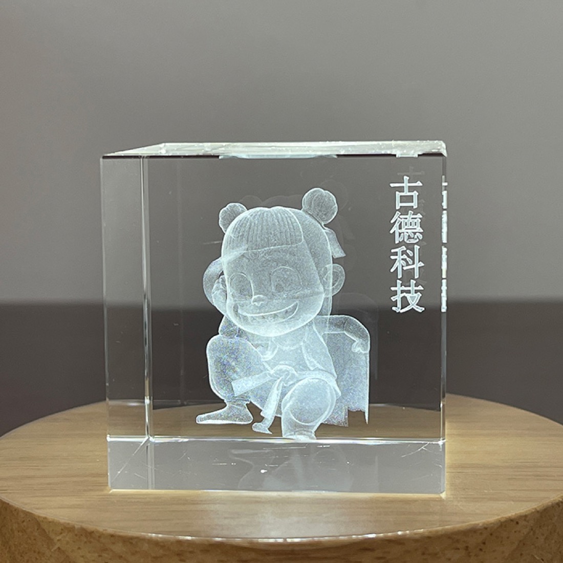 Laser-processed glass sample