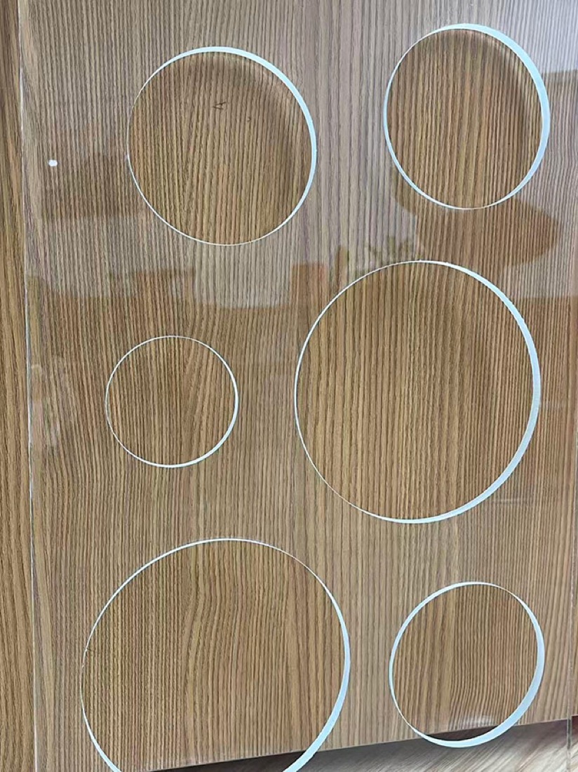 Stone & ceramic laser-processed sample